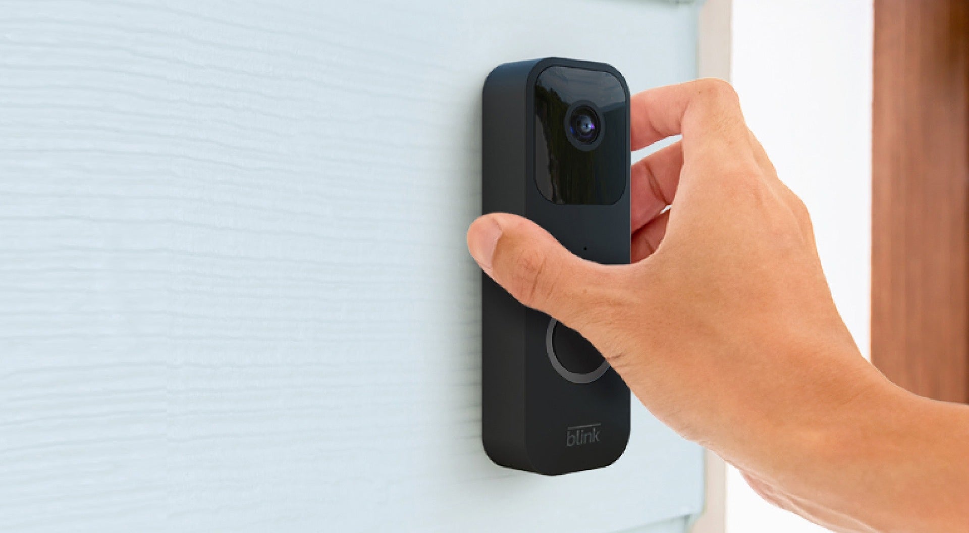 Blink Video Doorbell with Two-Way Audio, HD Video, Motion Detection, App Alerts & Alexa Support – Black