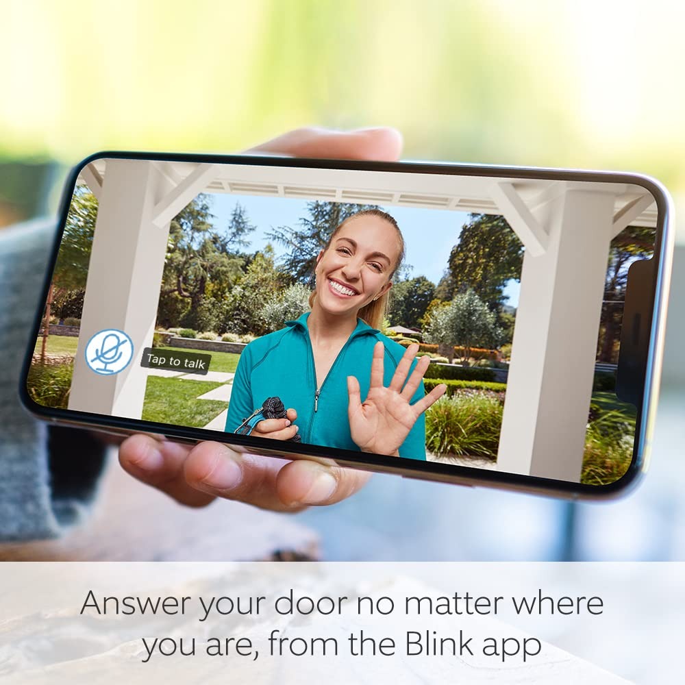 Blink Video Doorbell with Two-Way Audio, HD Video, Motion Detection, App Alerts & Alexa Support – Black