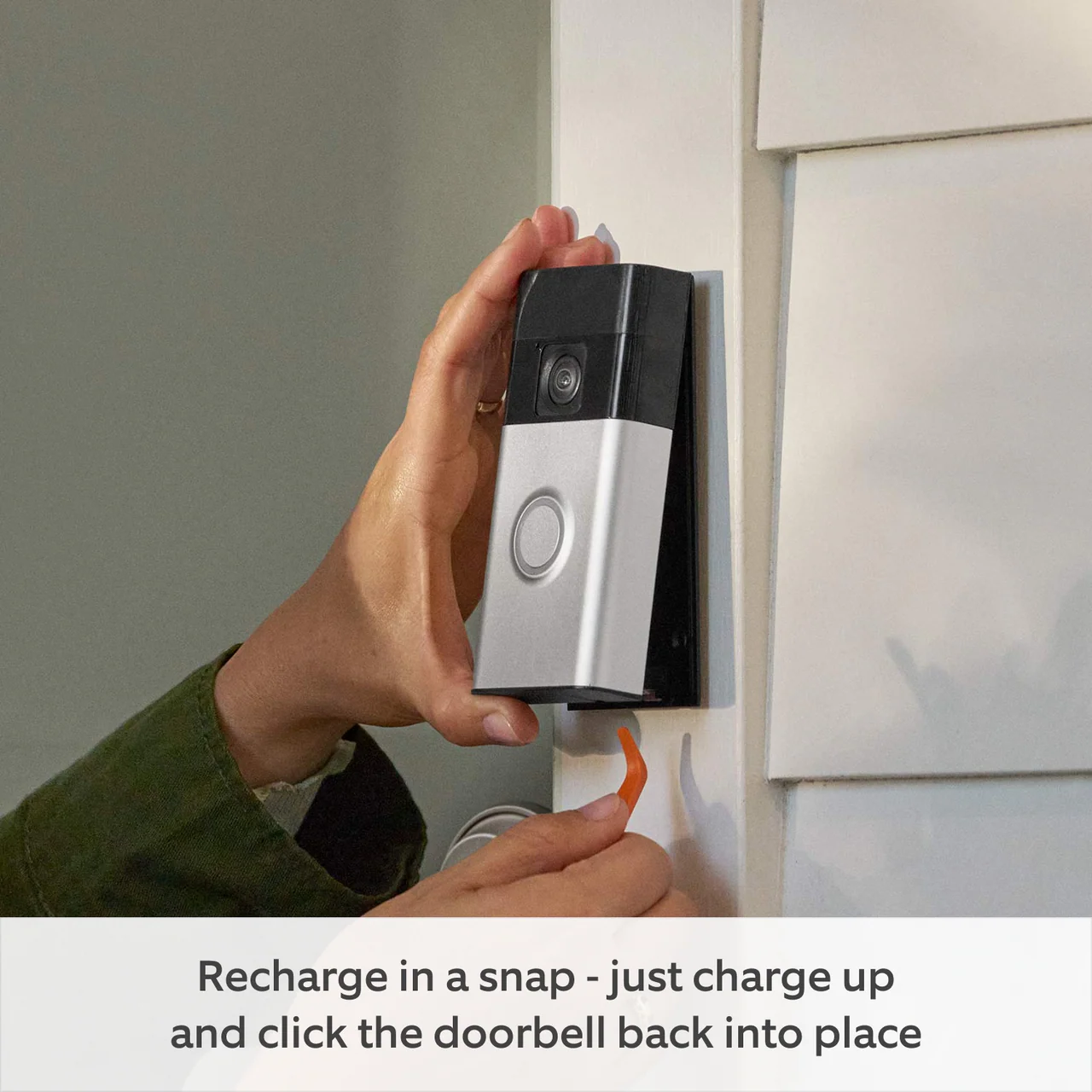 Wireless Battery Video Doorbell – 1080p HD Smart Camera with Two-Way Audio, Motion Detection, Night Vision, Works with Alexa & Google