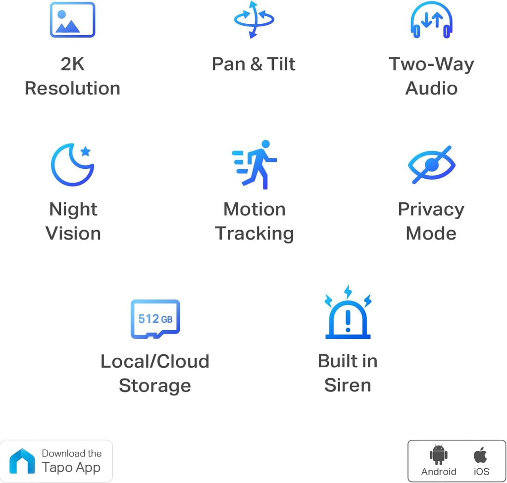 Tapo C210 2K 3MP Indoor WiFi Camera – Pan/Tilt, AI Motion Detection, Night Vision, Baby & Pet Monitor, Works with Alexa & Google